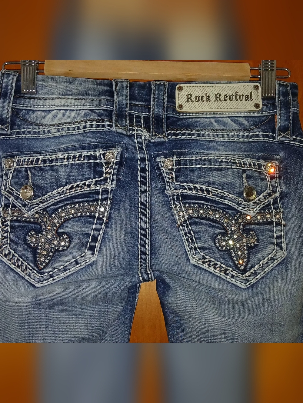 New Rock Revival Barby Ankle Skinny Jeans 25